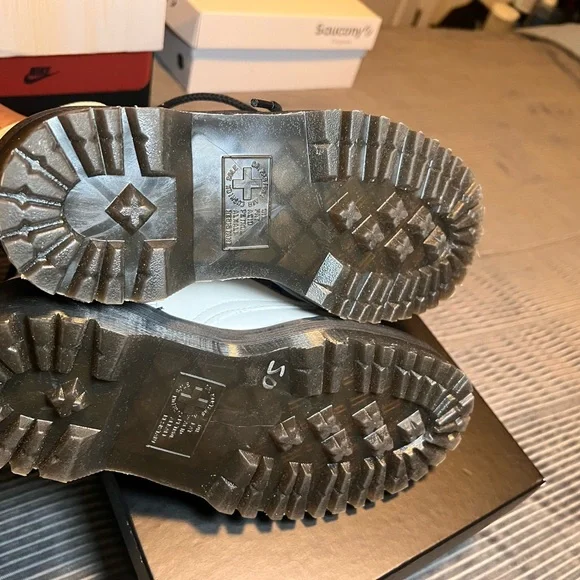 Doc Martens White Combat Boots - Picture 6 of 7